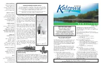 Flood Forecast for Katepwa Provincial Elm Tree Pruning