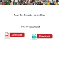 Power Cut Complaint Number Uppal