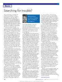 Searching for Trouble?