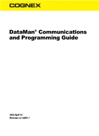 Dataman® Communications and Programming Guide