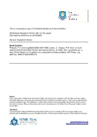 Embodied Models and Neurorobotics