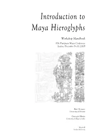 Kettunen and Helmke: Introduction to Maya Hieroglyphs