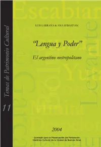 Lengua Y Poder”