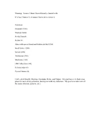 Some of These I Have Blatantly Cheated With. If It Has 2 Lines of L It Means I Have Yet to Revise It