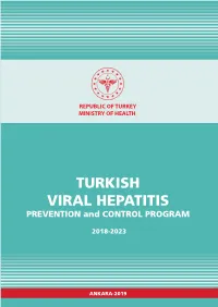 Turkish Viral Hepatitis Prevention and Control Program 2018-2023.Pdf