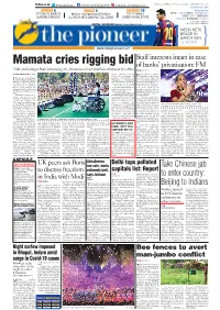 Bhopal and Decided to Enhance Strictness on Attacks Using Bees) in Indore