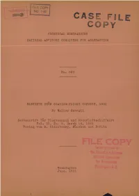 C a S E F I L E Copy TECHNICAL MEMORANDUMS