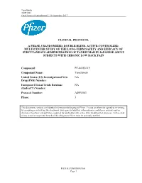 Clinical Protocol a Phase 3 Randomized, Double-Blind