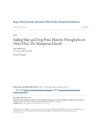 Historic Petroglyphs on Nuka Hiva, the Marquesas Islands
