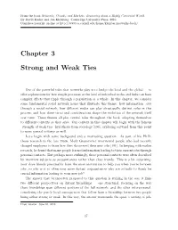 Strong and Weak Ties