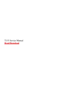 T135 Service Manual