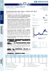 Underestimated User Value, Initiate with "Buy"