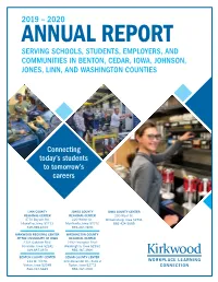 Workplace Learning Connection Annual Report 2019-20