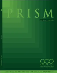 A Journal of the Center for Complex Operations