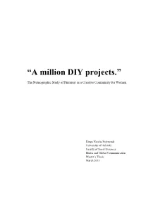 “A Million DIY Projects.”