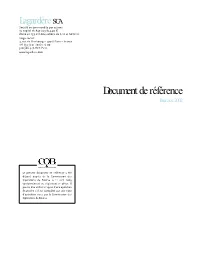 Document De Référence 2002 Lagardère