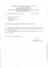 Nari Shakti Puraskar" Guidelines