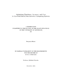 Optimizing Timeliness, Accuracy, and Cost in Geo-Distributed Data-Intensive Computing Systems