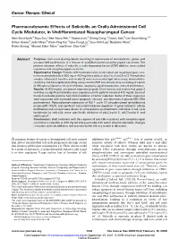 Pharmacodynamic Effects of Seliciclib, an Orally Administered