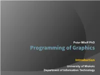 Programming of Graphics