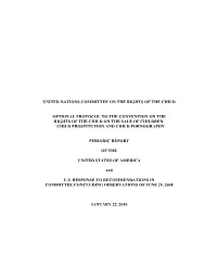 Second Periodic Report Concerning the Optional Protocol on the Sale Of
