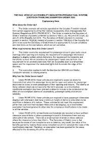 The Rail Vehicle Accessibility Non-Interoperable Rail System