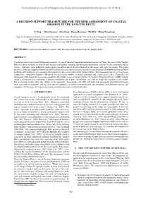 A Decision Support Framework for the Risk Assessment of Coastal Erosion in the Yangtze Delta