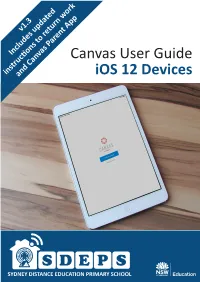 Canvas User Guide Ios 12 Devices
