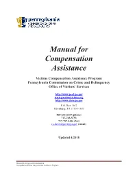 Manual for Compensation Assistance