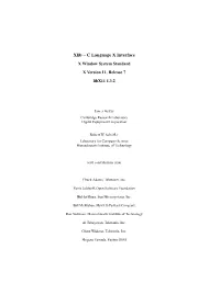 Xlib − C Language X Interface Xwindowsystem Standard Xversion 11, Release 7 Libx11 1.3.2