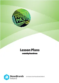 Lesson Plans Created by Fiona Kirwan