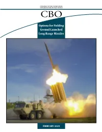 Options for Fielding Ground-Launched Long-Range Missiles