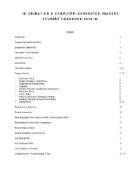 Student Handbook Page 1