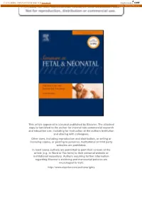 This Article Appeared in a Journal Published by Elsevier. the Attached Copy Is Furnished to the Author for Internal Non-Commerci