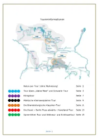 Toureninformationen