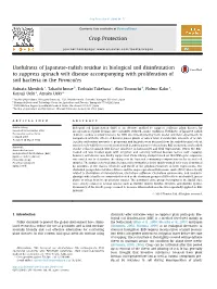Usefulness of Japanese-Radish Residue in Biological Soil