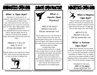 What Is Open Gym?