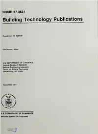 Building Technology Publications