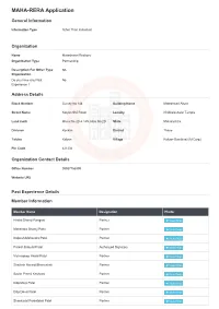 RERA Application
