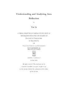 Understanding and Analyzing Java Reflection