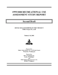 1999/2000 Recreational Use Assessment Study Report