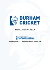Community Development Officer