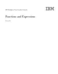 IBM Websphere Transformation Extender