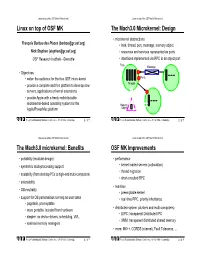 Linux on the OSF Mach3 Microkernel