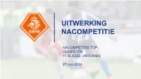 NACOMPETITIE Topklasse En Hoofdklasse Vrouwen Deelnemers