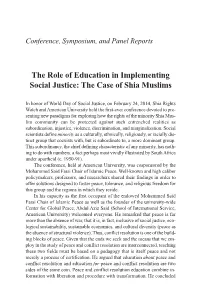 The Case of Shia Muslims
