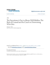 The Executioner's Face Is Always Well-Hidden: the Role of Counsel And