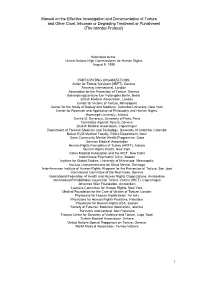 International Protocol for Documentation of Torture (Istanbul Protocol)