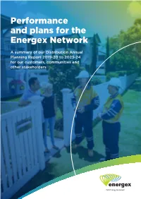 Performance and Plans for the Energex Network