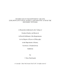 Crossroads of Enlightenment 1685-1850: Exploring Education, Science, and Industry Across the Delessert Network